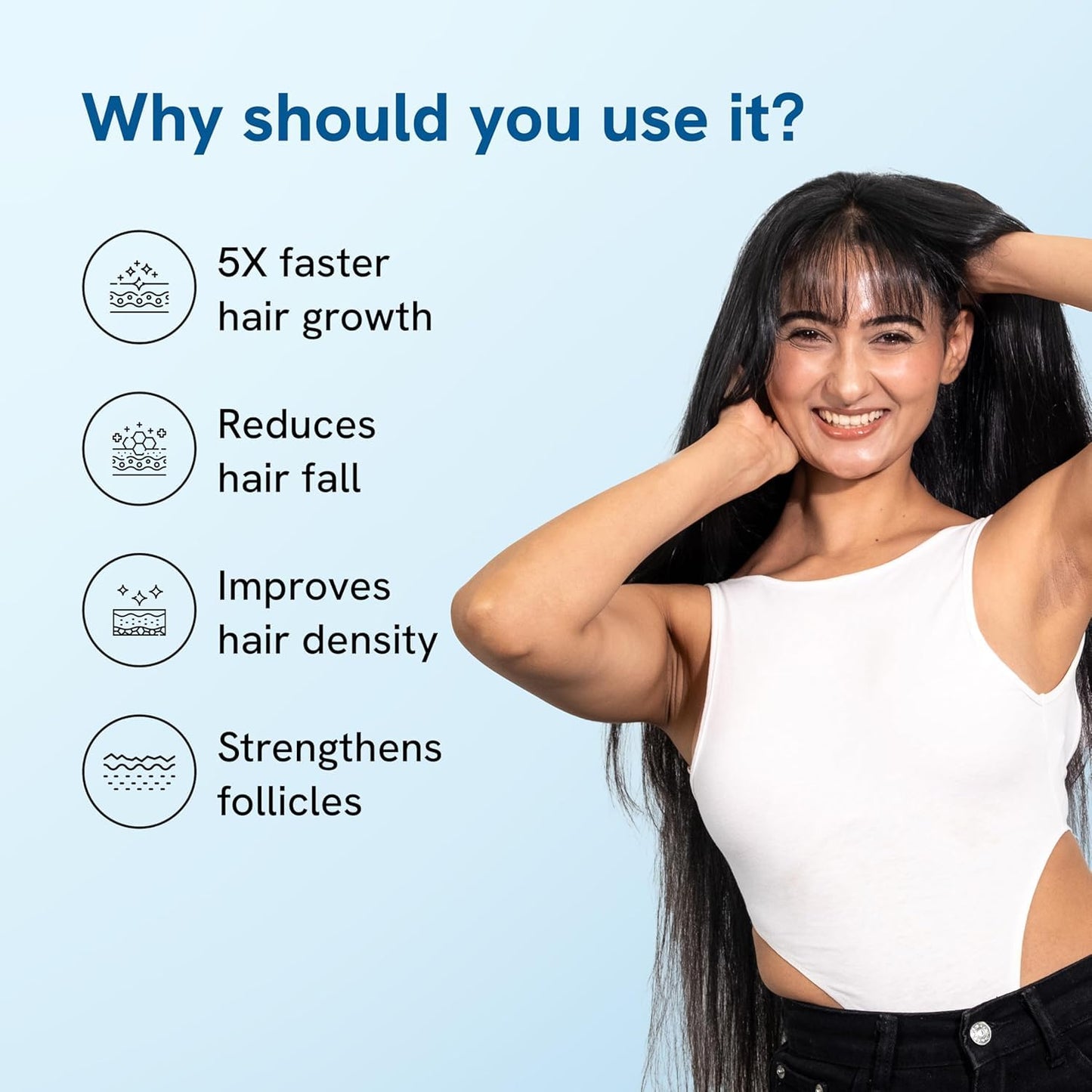 Be Bodywise Rosemary Hair Growth Serum (Roll On) | 3% Redensyl & 2% Anagain | Hair Fall Control Serum for Women & Men | Promotes Hair Growth & Stimulates Hair Follicles | for All Hair Types | 25Ml