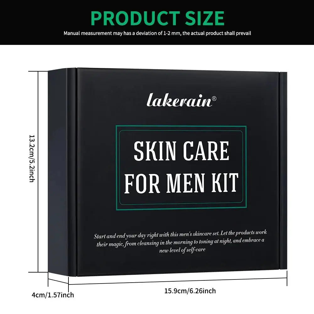 Skincare Kit for Men Deep Cleaning Face Wash Oil Control Hydrating Moisturizer Firming Treatment